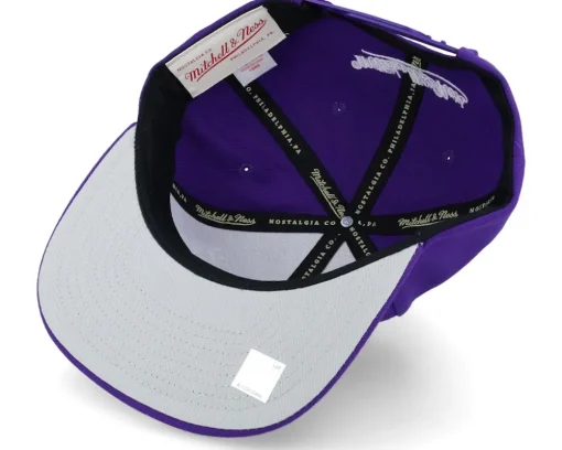 Los Angeles Lakers Champ Stack Purple Snapback - Mitchell & Ness