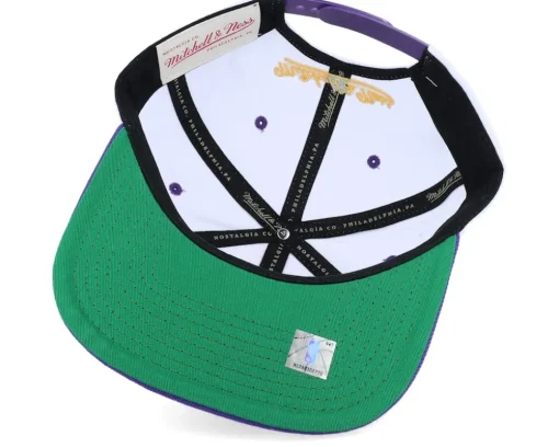 Los Angeles Lakers Champ Series White/Purple Snapback - Mitchell & Ness