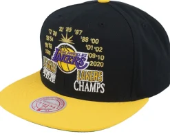 Los Angeles Lakers Champ Is Here Black/Yellow Snapback - Mitchell & Ness