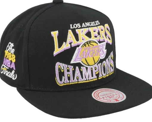 Los Angeles Lakers Champions Era Hwc Black Snapback - Mitchell & Ness