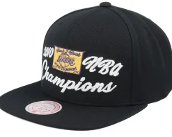 Los Angeles Lakers Champs 10 HWC Black Snapback - Mitchell & Ness