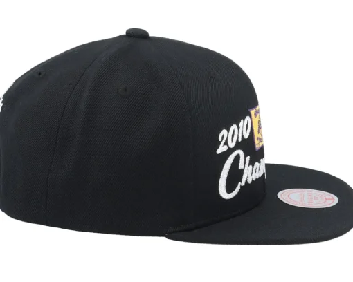 Los Angeles Lakers Champs 10 HWC Black Snapback - Mitchell & Ness