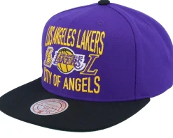 Los Angeles Lakers City Love Purple/Black Snapback - Mitchell & Ness