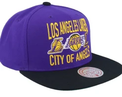Los Angeles Lakers City Love Purple/Black Snapback - Mitchell & Ness