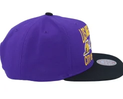 Los Angeles Lakers City Love Purple/Black Snapback - Mitchell & Ness