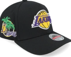 Los Angeles Lakers Classic Custom Patch Black Adjustable - Mitchell & Ness