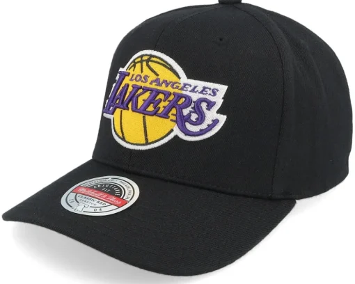 Los Angeles Lakers Classic Custom Patch Black Adjustable - Mitchell & Ness