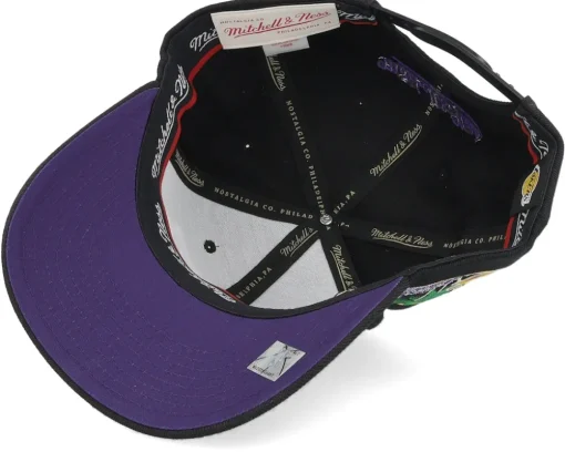 Los Angeles Lakers Classic Custom Patch Black Adjustable - Mitchell & Ness