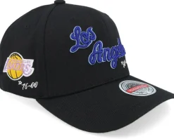 Los Angeles Lakers Classic Red Hwc Timeline Black Adjustable - Mitchell & Ness