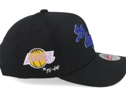 Los Angeles Lakers Classic Red Hwc Timeline Black Adjustable - Mitchell & Ness