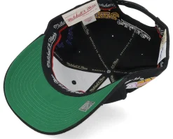 Los Angeles Lakers Classic Red Hwc Timeline Black Adjustable - Mitchell & Ness