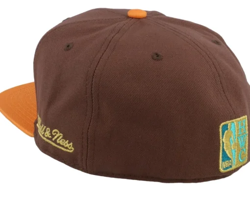 Los Angeles Lakers Copper Top Brown Fitted - Mitchell & Ness