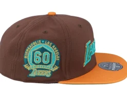 Los Angeles Lakers Copper Top Brown Fitted - Mitchell & Ness