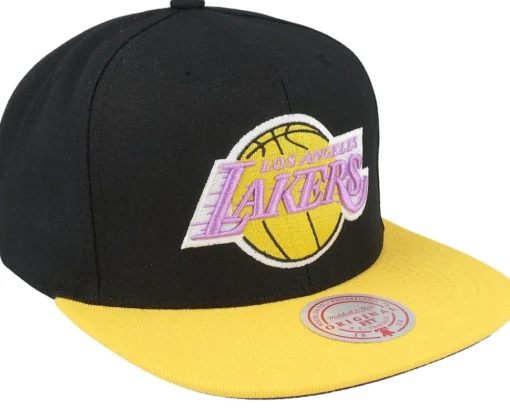 Los Angeles Lakers Core Basic Black/Gold Snapback - Mitchell & Ness