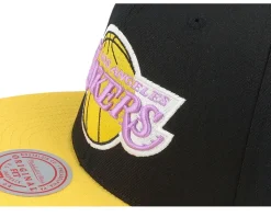 Los Angeles Lakers Core Basic Black/Gold Snapback - Mitchell & Ness