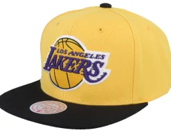 Los Angeles Lakers Core Basics Gold/Black Snapback - Mitchell & Ness