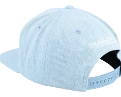 Los Angeles Lakers Denim Stitcher Light Blue Snapback - Mitchell & Ness