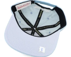 Los Angeles Lakers Denim Stitcher Light Blue Snapback - Mitchell & Ness