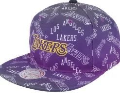 Los Angeles Lakers Destination Leisure Deadstock Purple Snapback - Mitchell & Ness