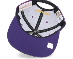 Los Angeles Lakers Destination Leisure Deadstock Purple Snapback - Mitchell & Ness