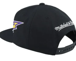 Los Angeles Lakers Double Trouble Black Snapback - Mitchell & Ness