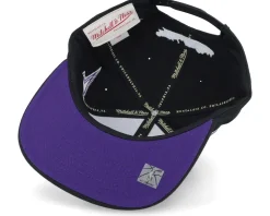 Los Angeles Lakers Double Trouble Black Snapback - Mitchell & Ness