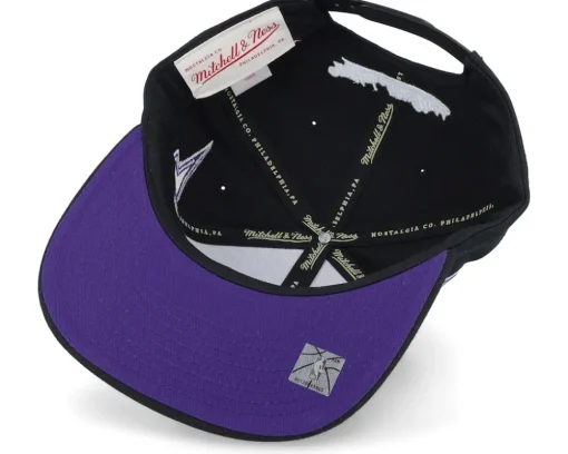 Los Angeles Lakers Double Trouble Black Snapback - Mitchell & Ness