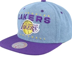 Los Angeles Lakers D-stressed Light Blue/Purple Snapback - Mitchell & Ness