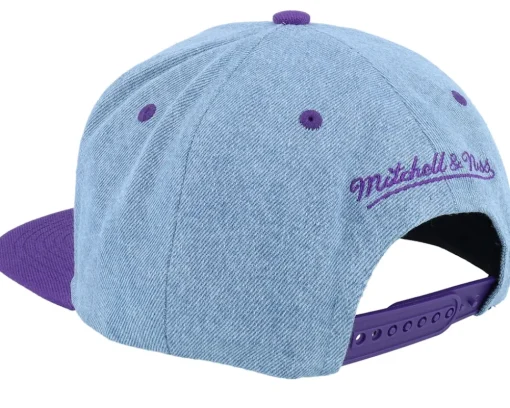 Los Angeles Lakers D-stressed Light Blue/Purple Snapback - Mitchell & Ness