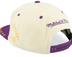 Los Angeles Lakers Dune Royal Off White/Blue Snapback - Mitchell & Ness
