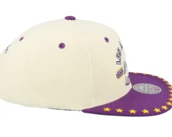 Los Angeles Lakers Dune Royal Off White/Blue Snapback - Mitchell & Ness