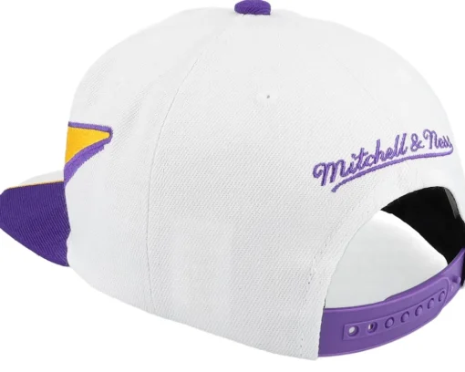 Los Angeles Lakers Fast Times White Snapback - Mitchell & Ness