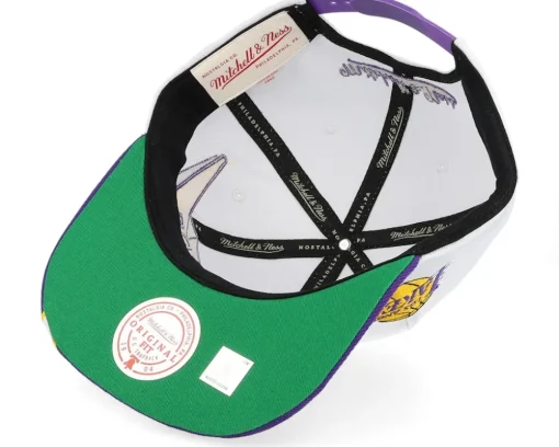 Los Angeles Lakers Fast Times White Snapback - Mitchell & Ness
