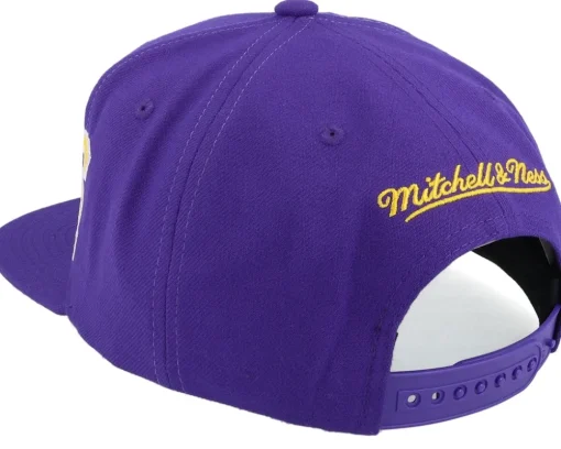 Los Angeles Lakers Full Frontal Purple Snapback - Mitchell & Ness