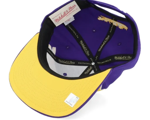 Los Angeles Lakers Full Frontal Purple Snapback - Mitchell & Ness