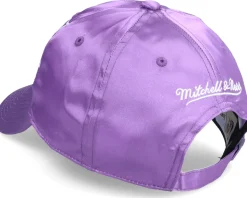 Los Angeles Lakers Full On Strapback Hwc Purple Dad Cap - Mitchell & Ness