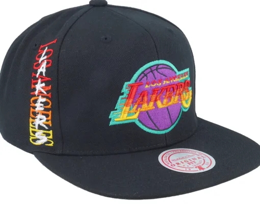 Los Angeles Lakers High Grade Black Snapback - Mitchell & Ness