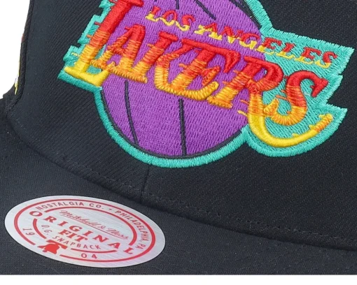 Los Angeles Lakers High Grade Black Snapback - Mitchell & Ness