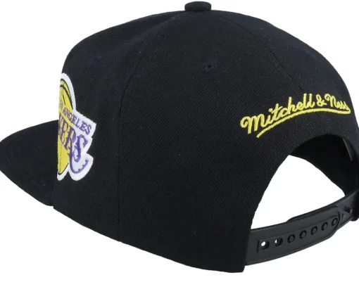 Los Angeles Lakers Landed Black Snapback - Mitchell & Ness