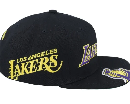 Los Angeles Lakers Landed Black Snapback - Mitchell & Ness