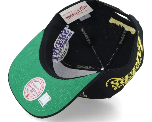 Los Angeles Lakers Landed Black Snapback - Mitchell & Ness