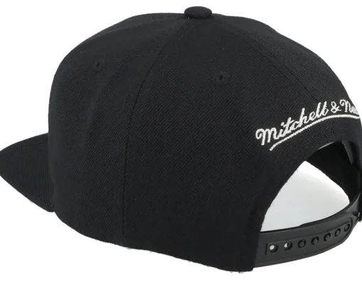 Los Angeles Lakers Line Work Black Snapback - Mitchell & Ness