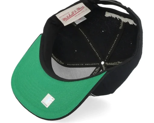 Los Angeles Lakers Line Work Black Snapback - Mitchell & Ness