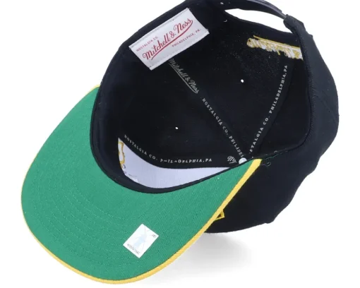 Los Angeles Lakers Low Big Face Black/Yellow Snapback - Mitchell & Ness
