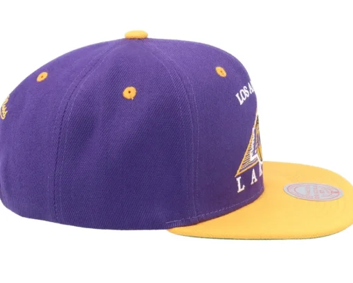 Los Angeles Lakers Monument Purple/Yellow Snapback - Mitchell & Ness