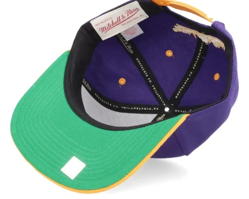Los Angeles Lakers Monument Purple/Yellow Snapback - Mitchell & Ness