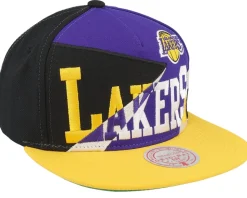 Los Angeles Lakers Multiply Black/Purple Snapback - Mitchell & Ness