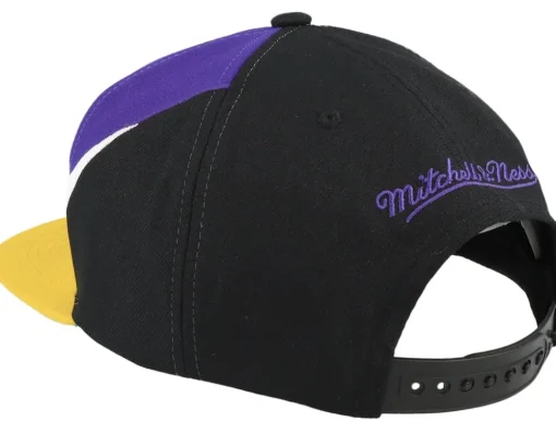 Los Angeles Lakers Multiply Black/Purple Snapback - Mitchell & Ness