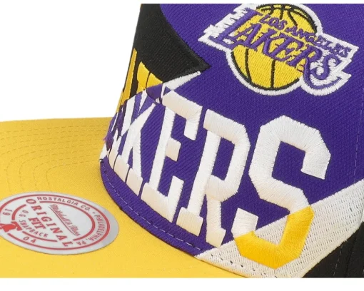 Los Angeles Lakers Multiply Black/Purple Snapback - Mitchell & Ness