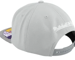 Los Angeles Lakers Munch Time Hwc Grey Snapback - Mitchell & Ness